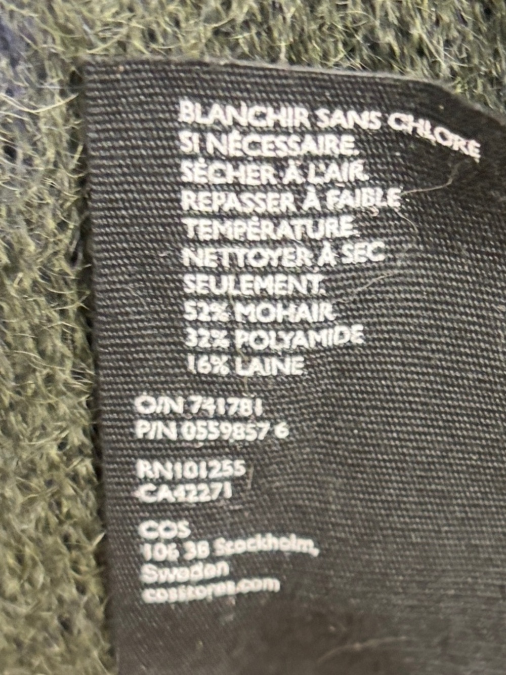 COS Mohair Longline Duster/ Open Front Cardigan Size L - Picture 11 of 11